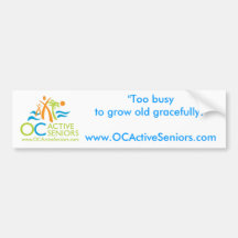 OCActiveSeniors Logo- Bumper Stickers