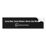 OCC Mission Bumper Sticker Black bumper stickers