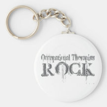Occupational Therapists Rock Keychain