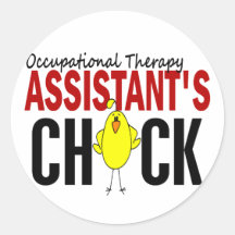 OCCUPATIONAL THERAPY ASSISTANT’S CHICK ROUND STICKER