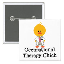 Occupational Therapy Chick Button