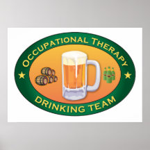 Occupational Therapy Drinking Team Posters