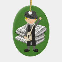Occupations - Newspaper - SRF Christmas Tree Ornament