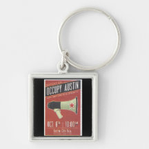 Occupy Austin - Occupy Wall Street Keychains