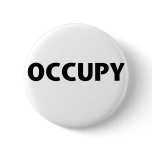 Occupy (Black on White) Pins