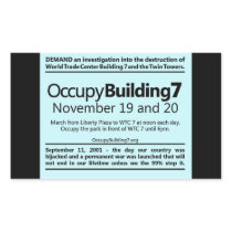 Occupy Building 7 World Trade Centre Protest Flyer