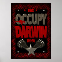 Occupy Darwin OWS protest 99 strong poster