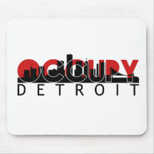 Occupy Detroit Mousepads