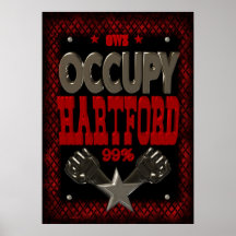 Occupy Hartford OWS protest 99 strong poster