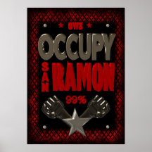 Occupy San Ramon OWS protest 99 strong poster