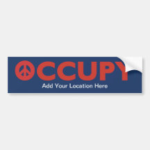 Occupy Sticker Bumper Sticker