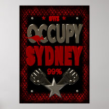 Occupy Sydney OWS protest 99 strong poster