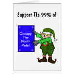 Occupy The North Pole Elf Protest Christmas Card