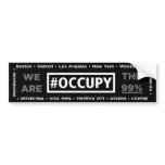 Occupy Wall Street and Worldwide Bumper Sticker bumper stickers