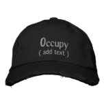 Occupy Wall Street Custom Cap embroidered hats