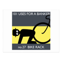 occupy wall street - take your bike! postcard