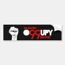 Occupy Wall Street - We are the 99 Percent Bumper Sticker