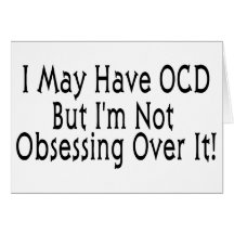 OCD Obsession Greeting Card