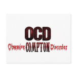 OCD- Obsessive Compton Disorder Post Cards