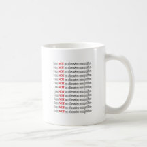OCD Obsessive Compulsive Disorder Funny Coffee Mug