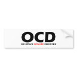 OCD - Obsessive Conure Disorder bumper stickers