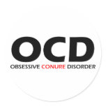OCD - Obsessive Conure Disorder stickers