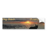 Ocean Beach, dog beach bumper sticker bumper stickers