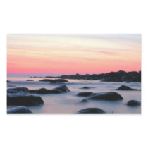 Ocean Beach Sunset Rectangular Stickers
