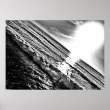 Ocean Beach Surfer Poster