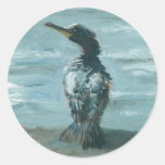 ocean bird on fun items round stickers