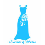 Ocean Blue Matron of Honour Dress t-shirts