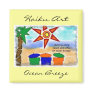 Ocean Breeze Haiku Art Magnet