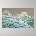 Ocean Deva, by Darlene P. Coltrain posters