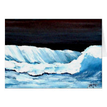 Ocean Dreams II - CricketDiane Ocean Waves Art Card
