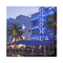 Ocean Drive, South Beach, Miami Beach, 2 Fridge Magnet