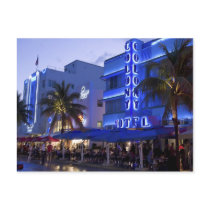 Ocean Drive, South Beach, Miami Beach, 2 Post Cards
