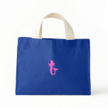 Ocean Glow_Pink Mermaid canvas Tote Bags