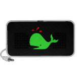 Ocean Glow_Spouty Whale Bright Green,Red_Speaker