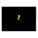 Ocean Glow_Yellow Seahorse cards