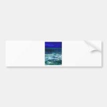 Ocean in the Moonlight Ocean Art Seascape Gifts Bumper Sticker