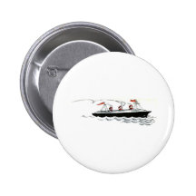 Ocean Liner at Sea Line Drawing Pinback Buttons