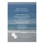 Ocean Love, Sand Dollar Wedding Invitation