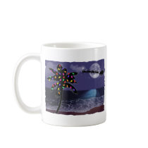 Ocean Moonlight Christmas Holiday Mugs