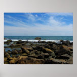 Ocean Rocks on Block Island Print