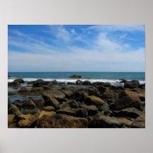 Ocean Rocks on Block Island Print