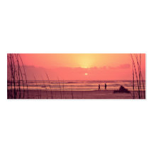 Ocean Sunrise Bookmarks Business Card Template