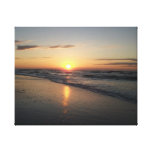 Ocean Sunrise Stretched Canvas Print