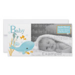 Ocean View Baby Photo Annoucement photo cards