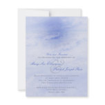 Ocean Wave: Pale Blue Evening Only Small Wedding invitations