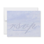 Ocean Wave: Pale Blue Wedding Customisable RSVP invitations